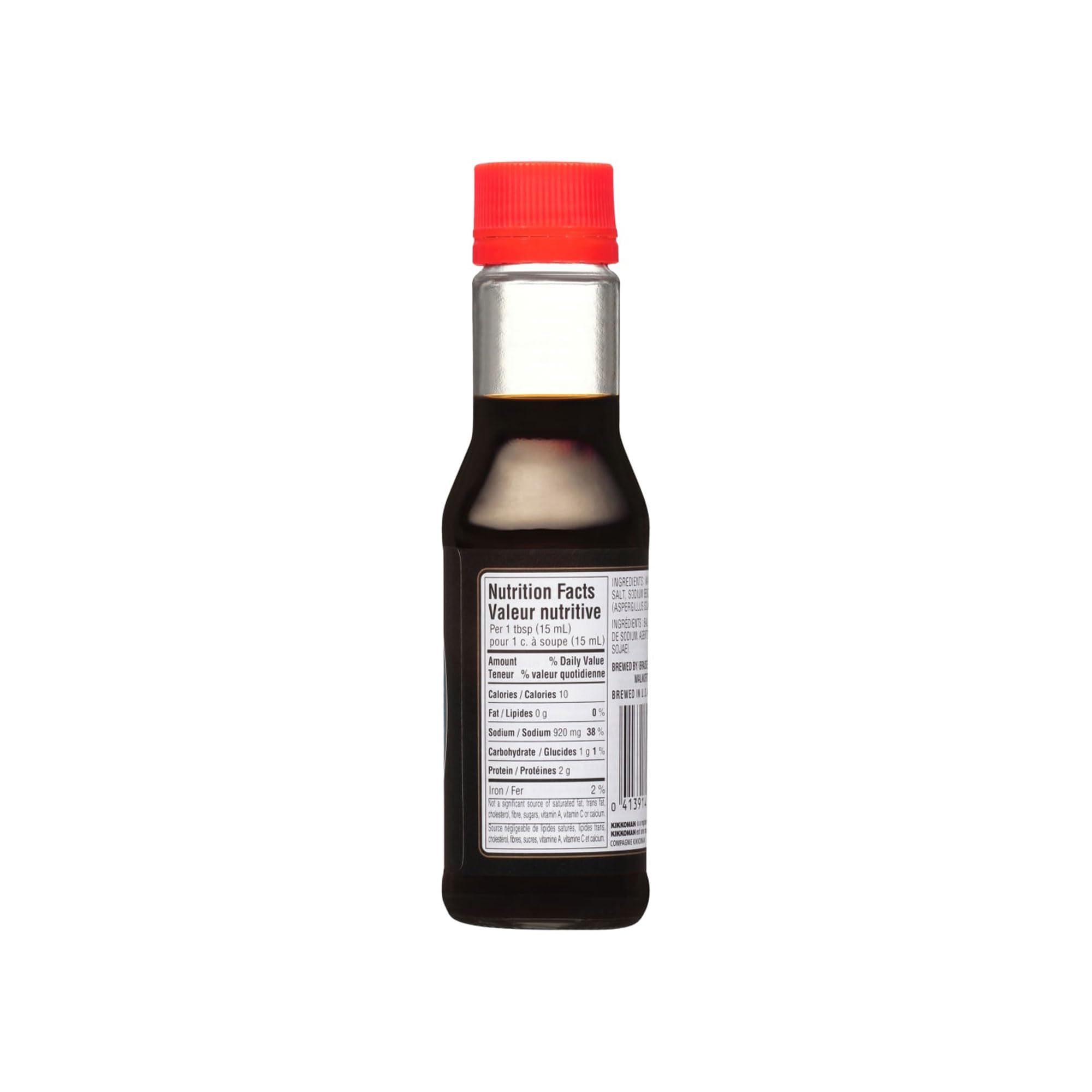 Kikkoman 5-oz bottle label view, a pantry essential for cooking.