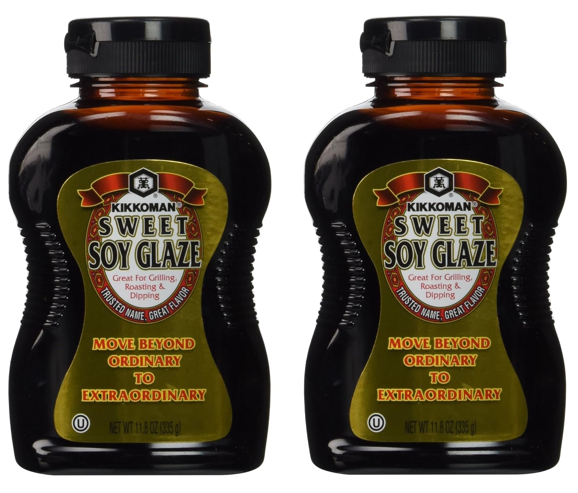 Kikkoman Glaze Soy Sweet Sauce bottle for glaze and dipping.
