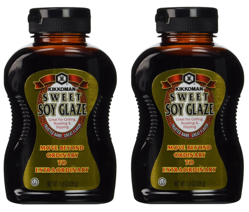 Kikkoman Glaze Soy Sweet Sauce bottle for glaze and dipping.