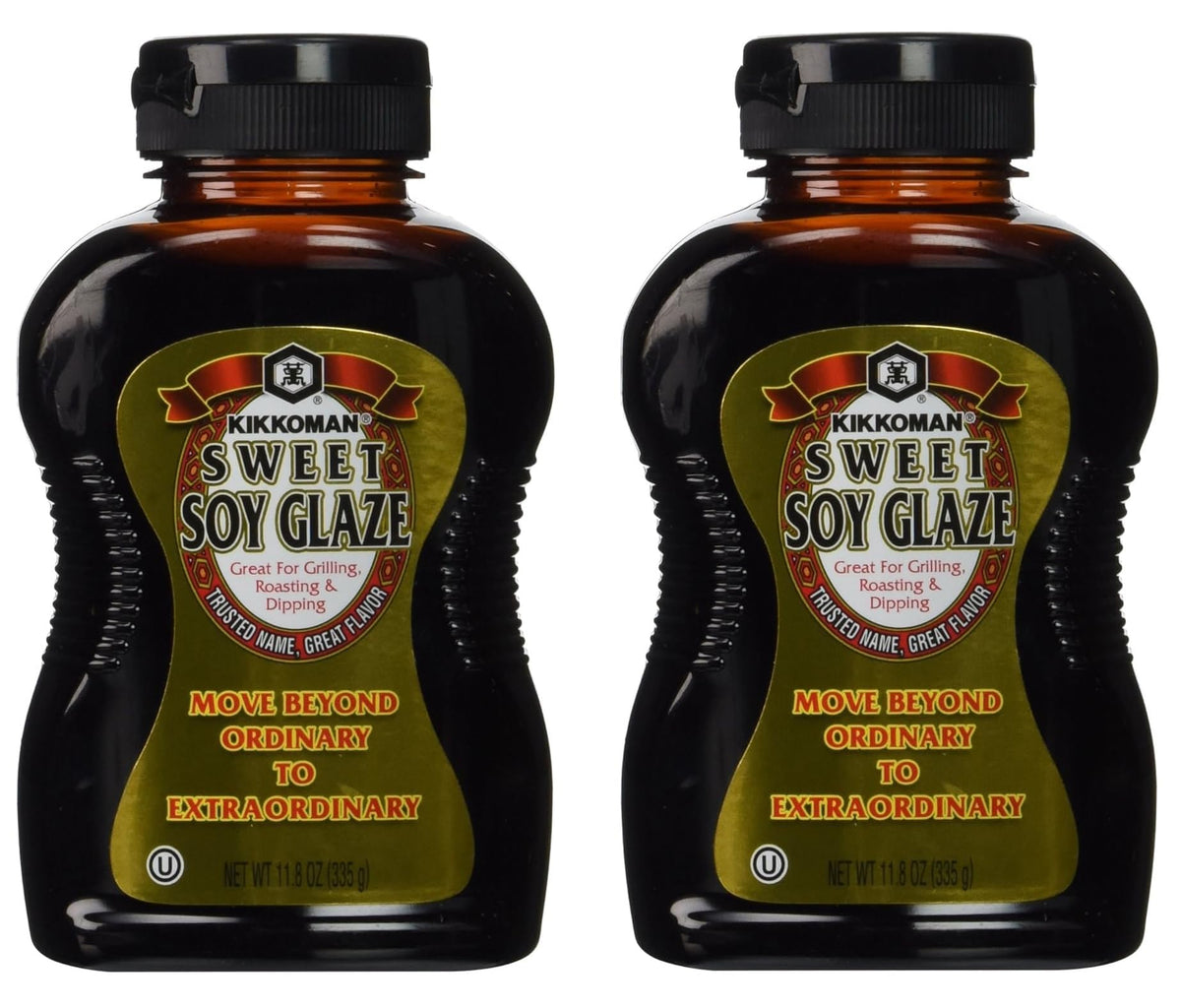 Kikkoman Glaze Soy Sweet Sauce bottle for glaze and dipping.