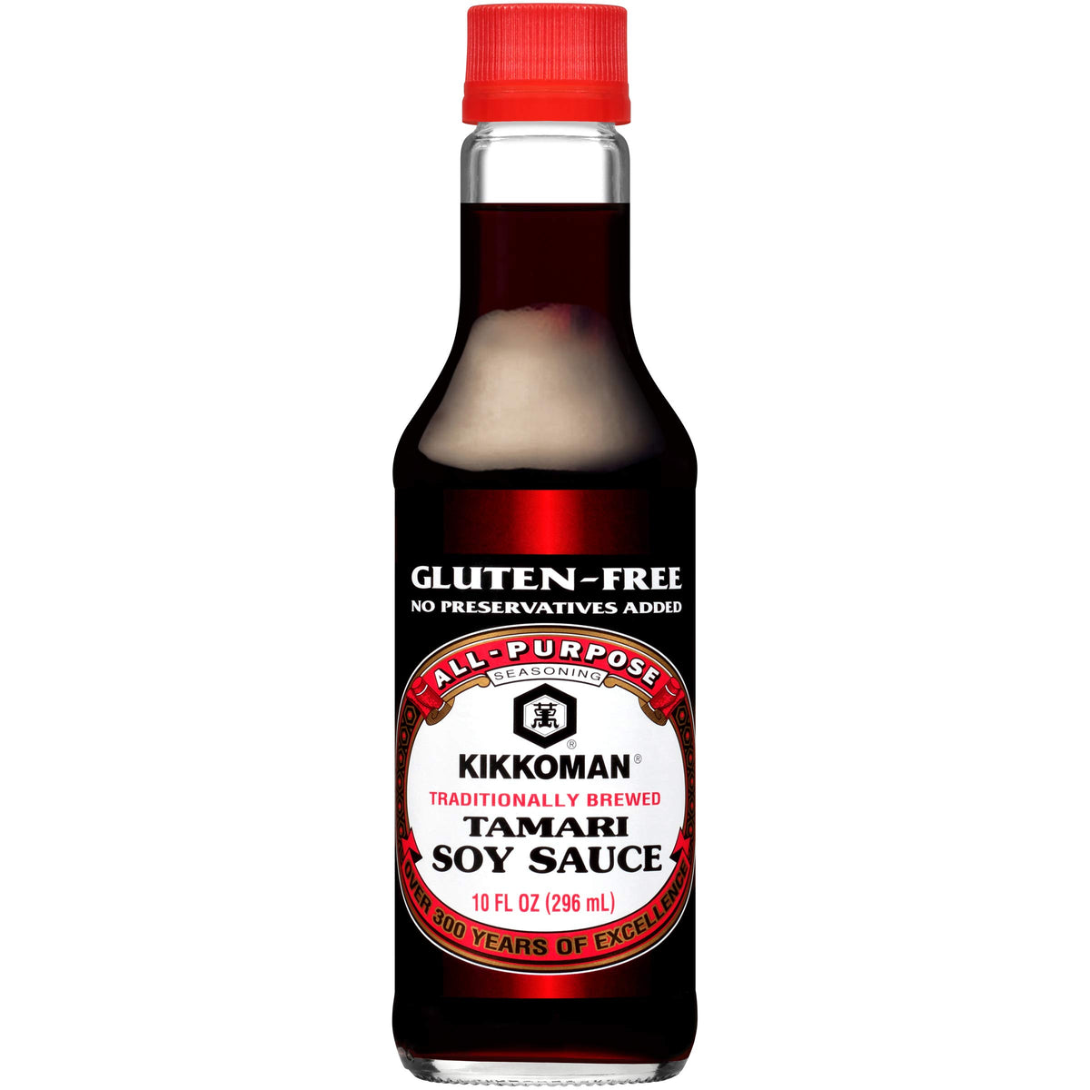 Kikkoman Gluten Free Tamari bottle ready for gluten-free cooking and dipping