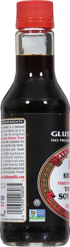 Kikkoman Gluten Free Tamari USA brew label emphasizes regional production