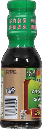 Kikkoman Oyster Sauce with marinated meat adds flavor quickly.