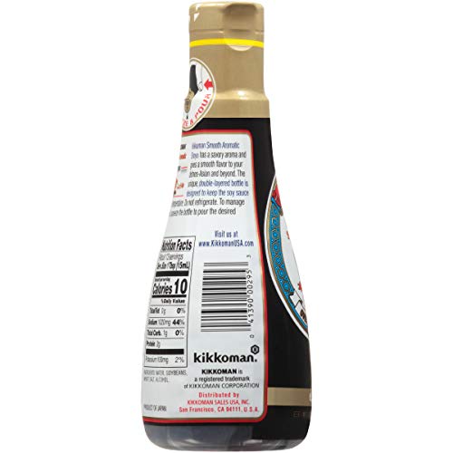 Kikkoman Smooth Aromatic soy sauce for sushi and sashimi dipping