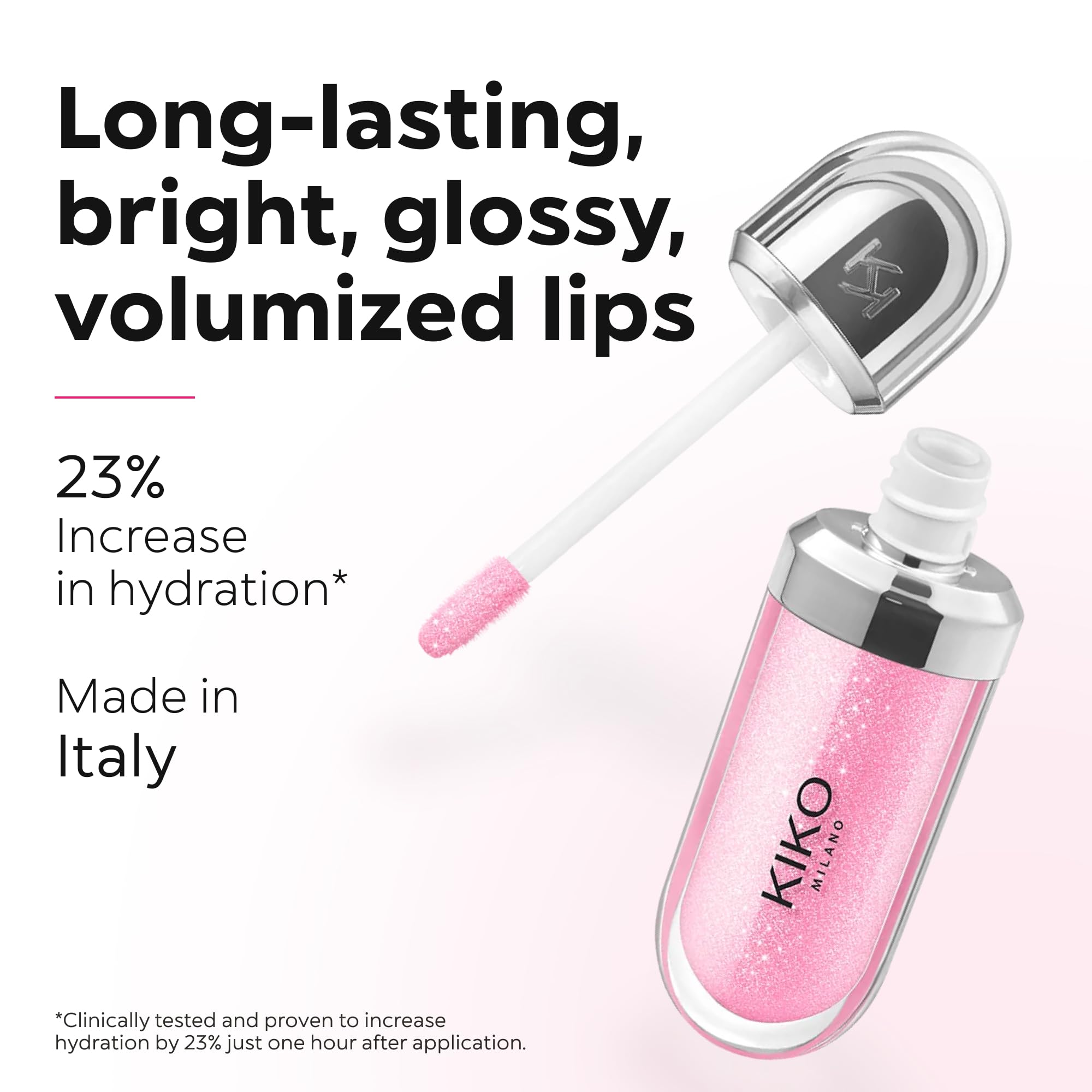 Kiko Milano 3D Hydra Lip Gloss non-sticky texture for comfortable wear