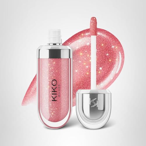Kiko Milano 3D Hydra Lip Gloss closeup mauve shade on lips