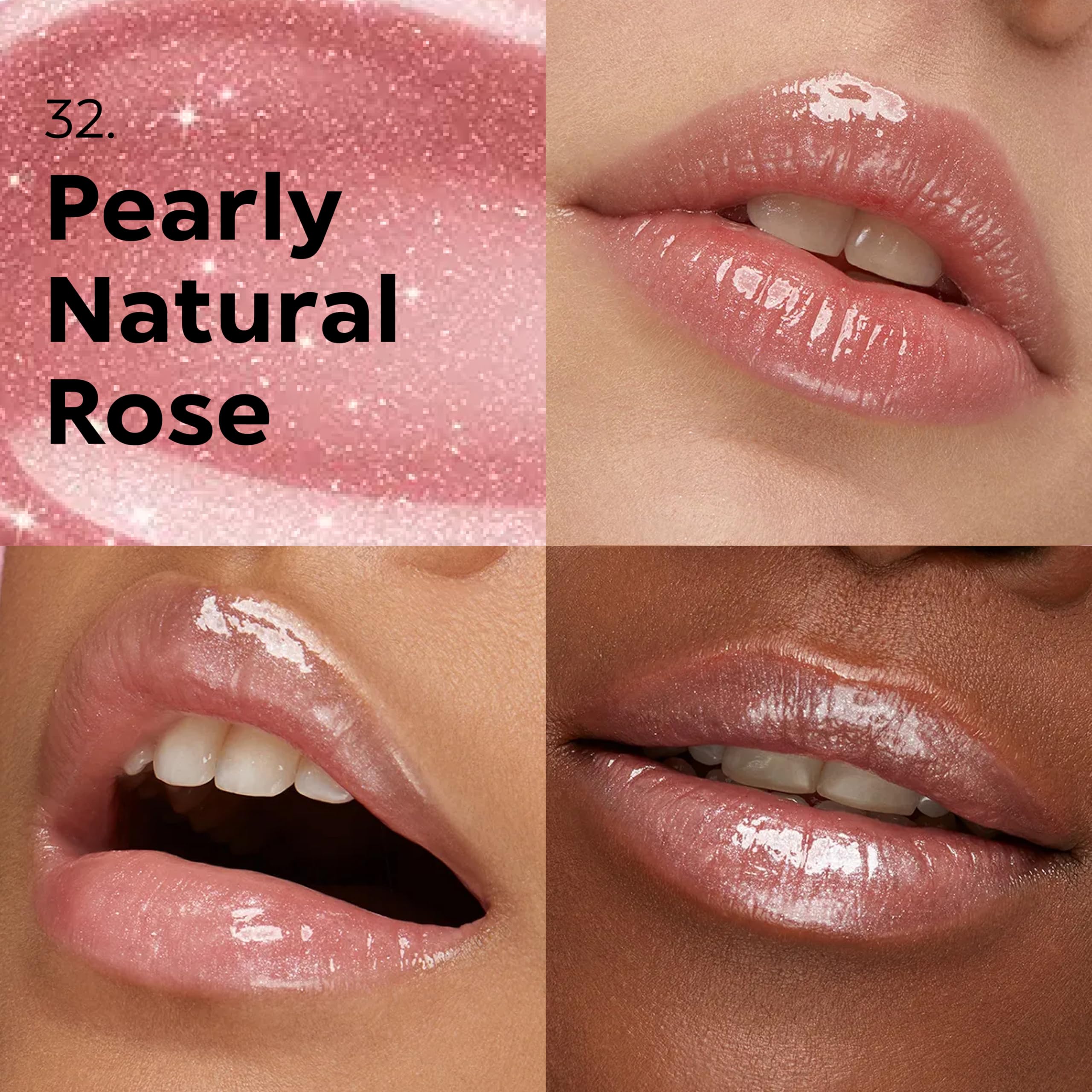 Kiko Milano 3D Hydra Lip Gloss wand applying pearly rose precisely