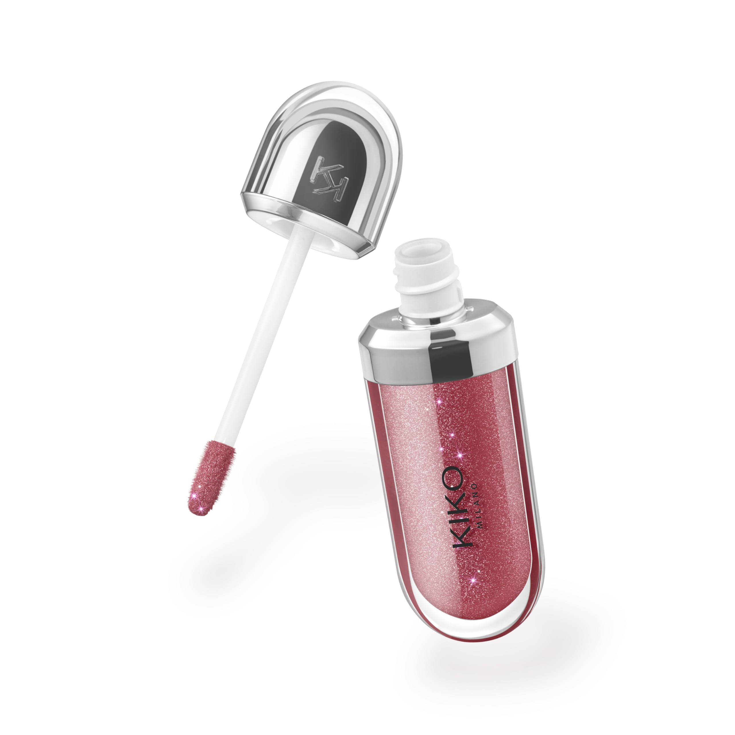Kiko Milano 3D Hydra Lip Gloss texture close-up showing smooth, non-sticky shine