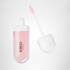 Kiko Milano Lip Volume Organza Sky lips showing enhanced brightness and color