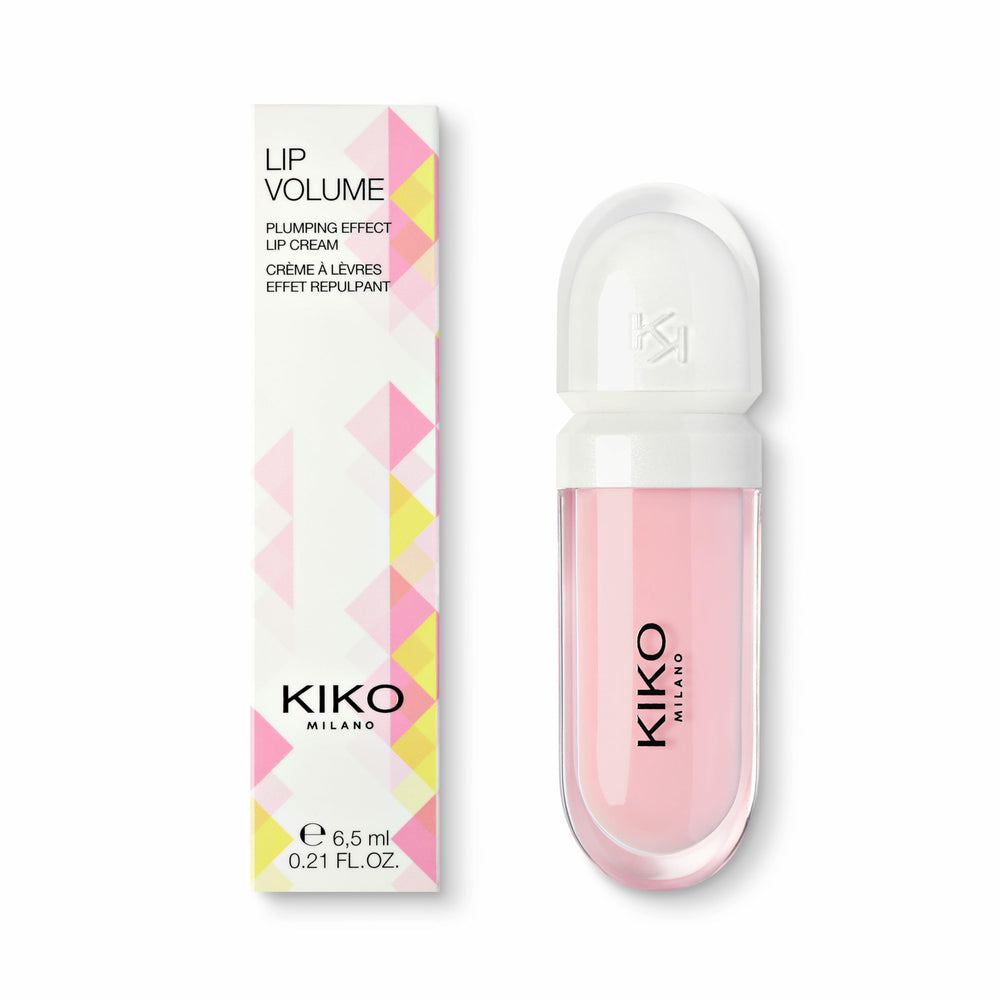 Kiko Milano Lip Volume Tutu Rose lips closeup with subtle shine