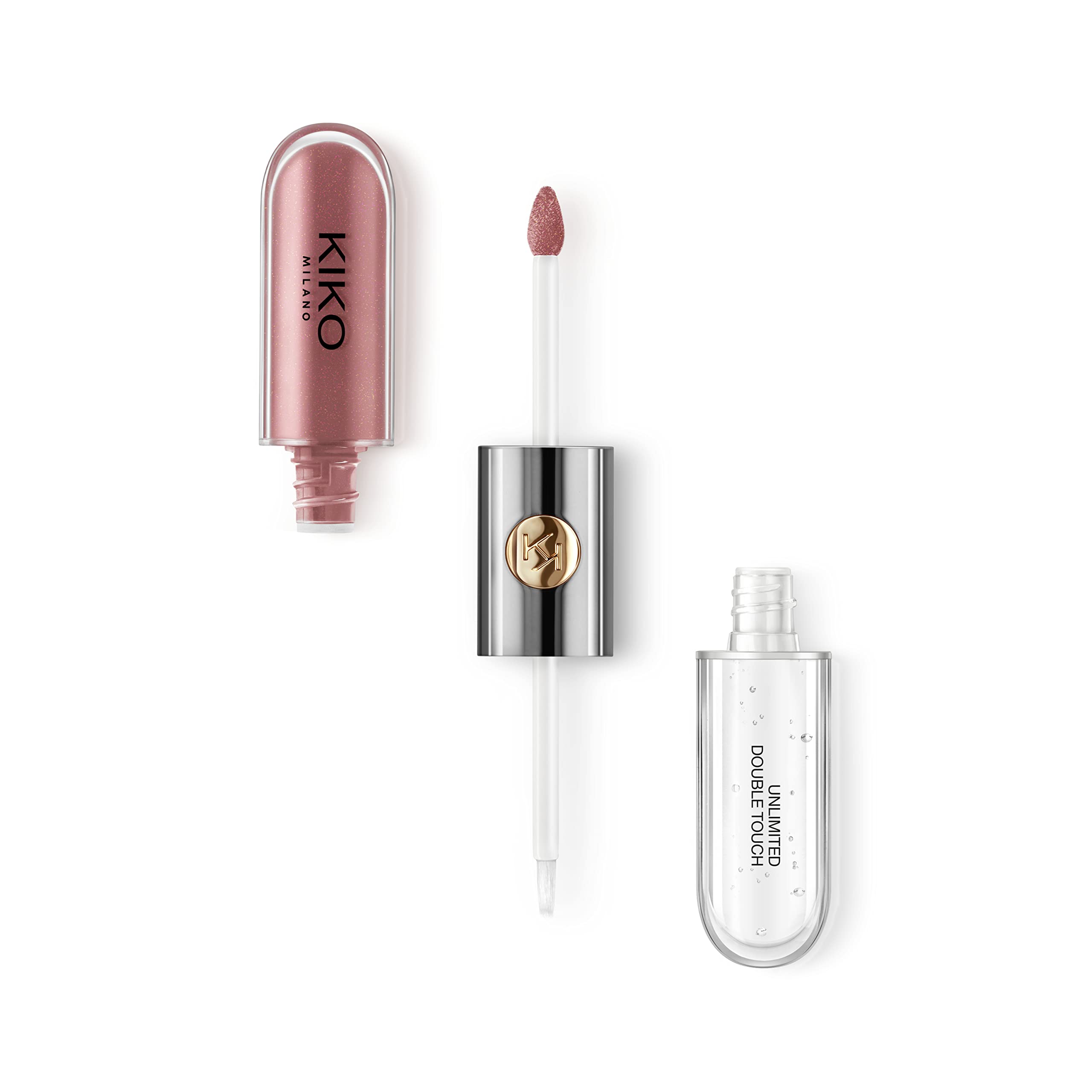 Kiko Milano Unlimited Double Touch 120 base color application for precise, even coverage.