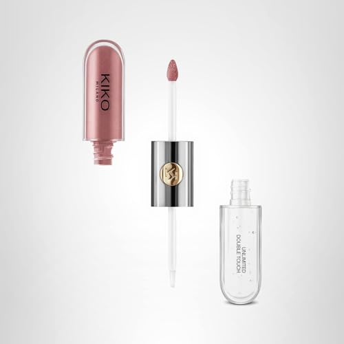 Kiko Milano Unlimited Double Touch 120 two-applicator set for precise base and gloss.