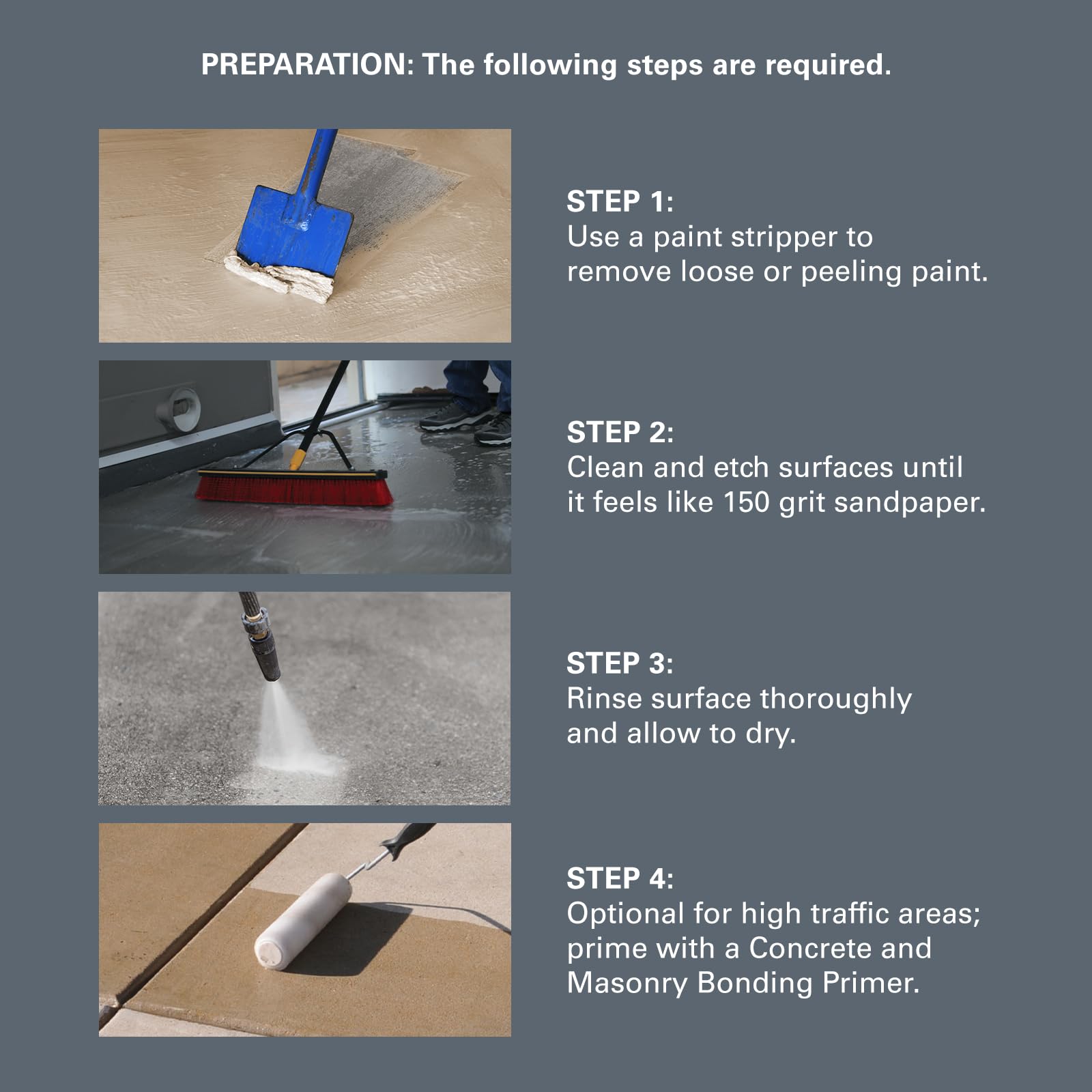 KILZ 1-Part Epoxy Floor Paint on concrete texture delivering even coverage.
