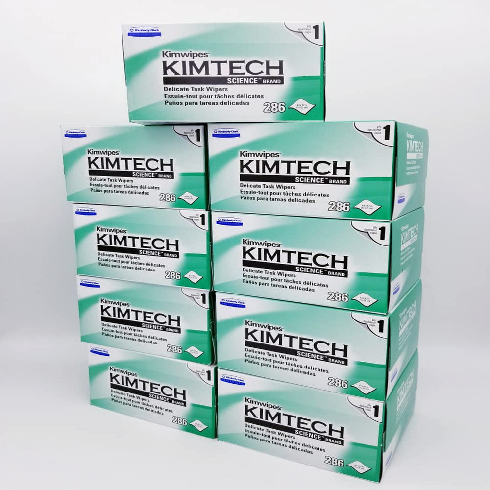 KimWipes delicate task wipers closeup, soft for delicate surfaces and precise cleaning tasks