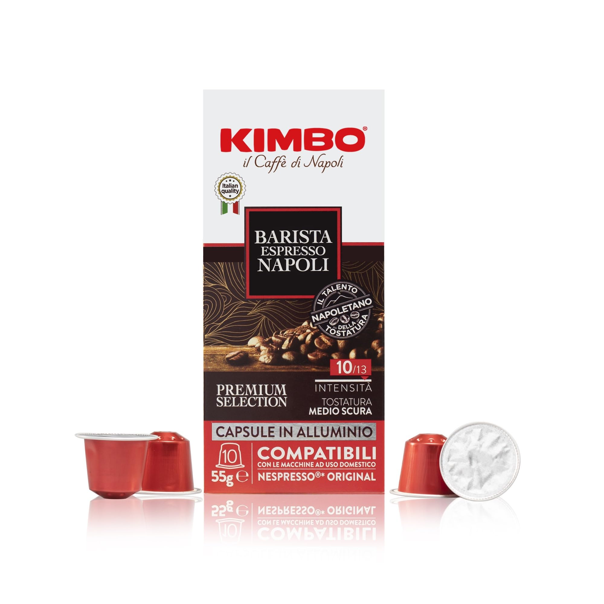 Espresso lovers can enjoy a bold Napoli-style shot with these capsules.