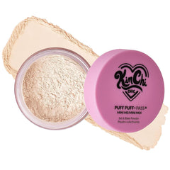 Kimchi Chic Mini Me Puff Puff Pass Set with banana powder for a flawless matte look