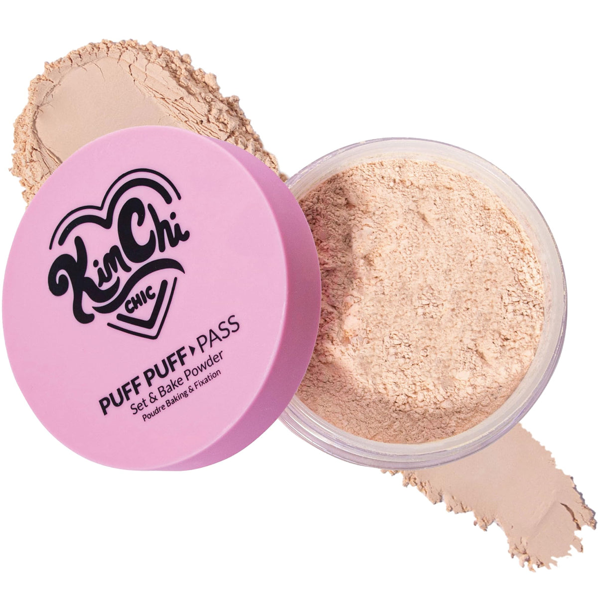 Kimchi Chic Puff Puff Pass Set tub showing quick matte setting for day-long wear