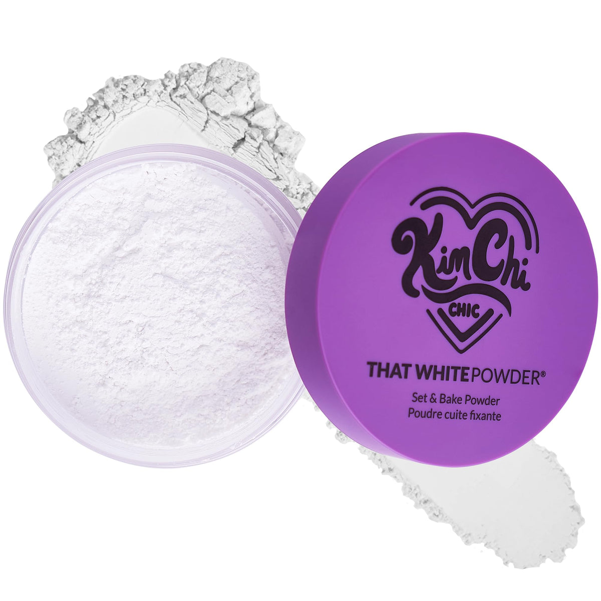 Kimchi Chic That WhitePowder set-bake powder for polished, long-lasting makeup finish.