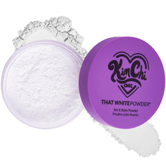 Kimchi Chic That WhitePowder set-bake powder for polished, long-lasting makeup finish.