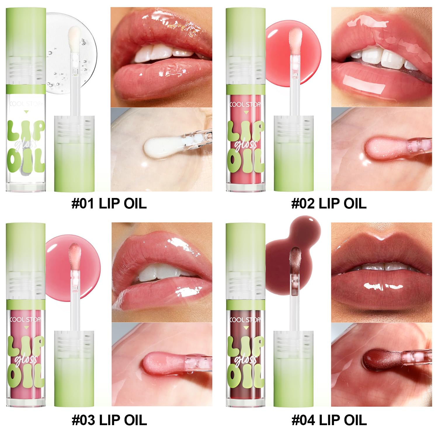 KIMIEYE eight-shade collection display for versatile looks.