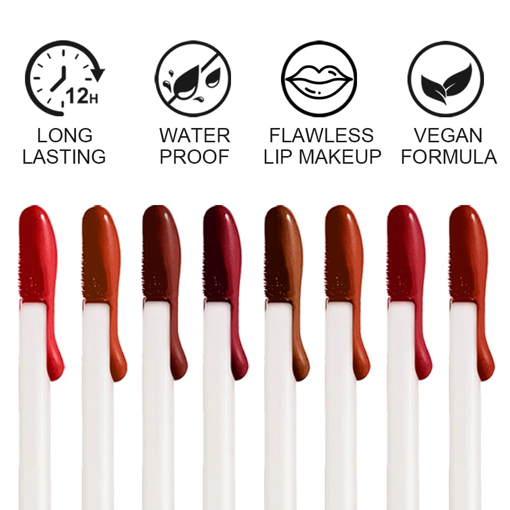 KIMIEYE long-lasting matte finish gives a natural lip look that stays put.