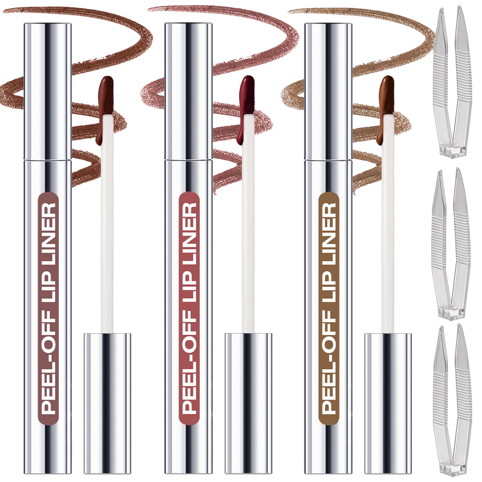 KIMIEYE peel-off lip liner stain kit for long-lasting color with precise edge definition.