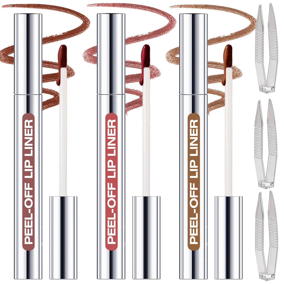 KIMIEYE peel-off lip liner stain kit for long-lasting color with precise edge definition.