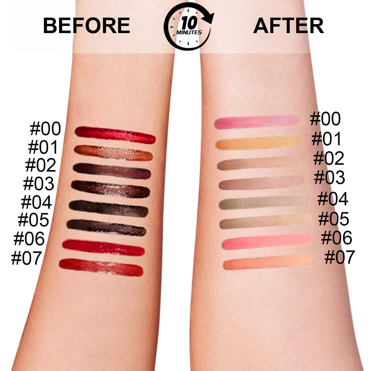 KIMIEYE waterproof lip stain application remains vibrant through daily activities.