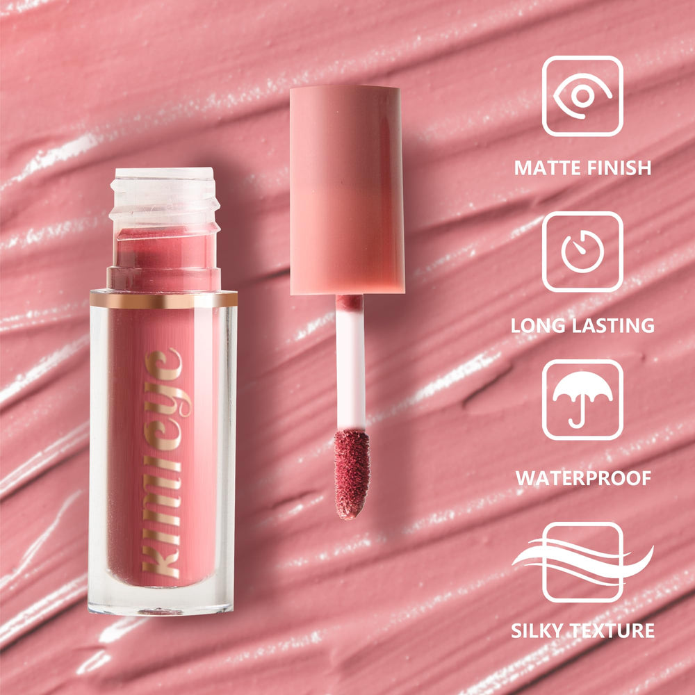 Kimieye waterproof long-wear lipsticks resist smudging for daily use.
