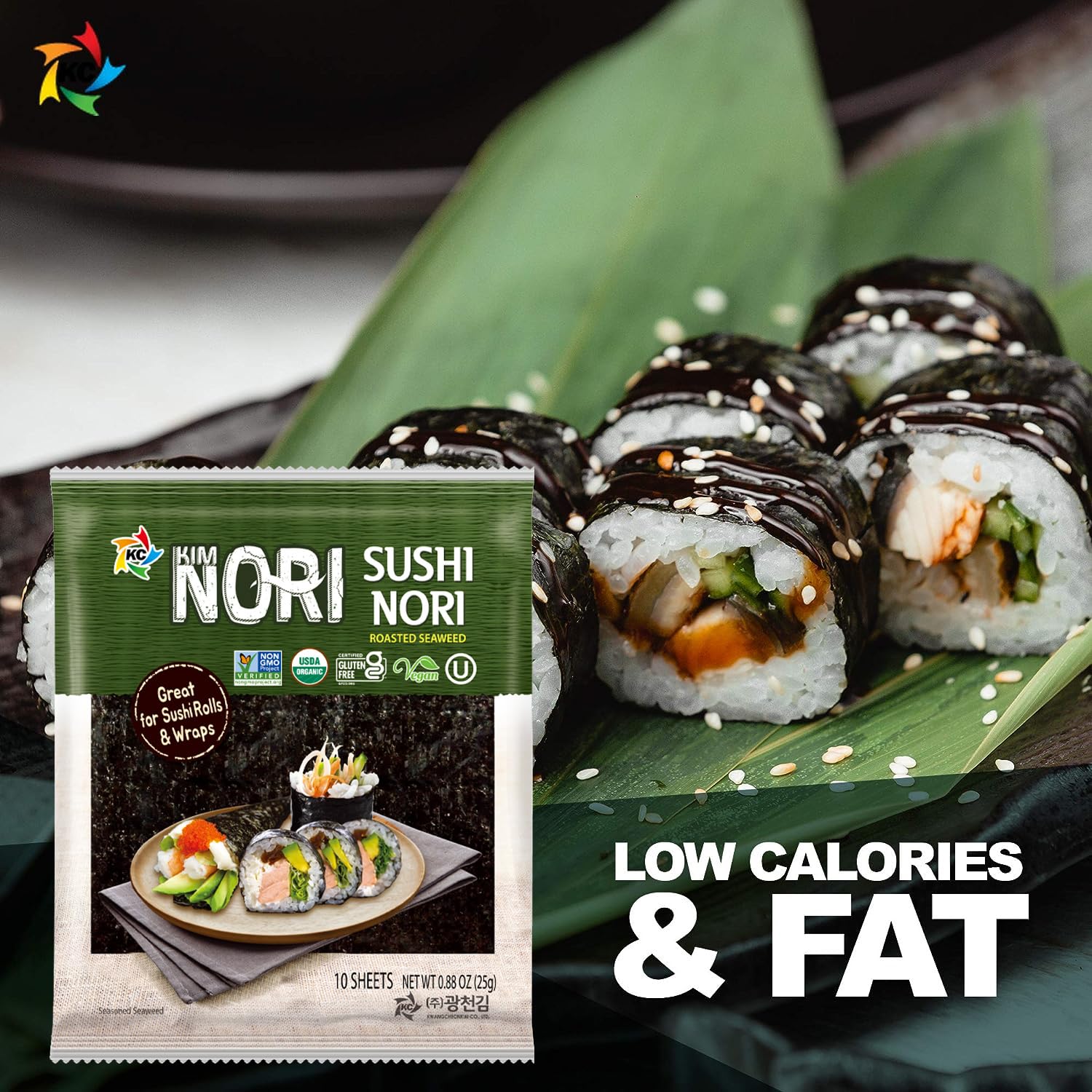Kimnori emerald seaweed on board highlights purity and organic quality