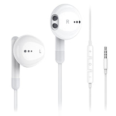 Kimwood wired earbuds with microphone for crystal-clear calls and immersive audio.