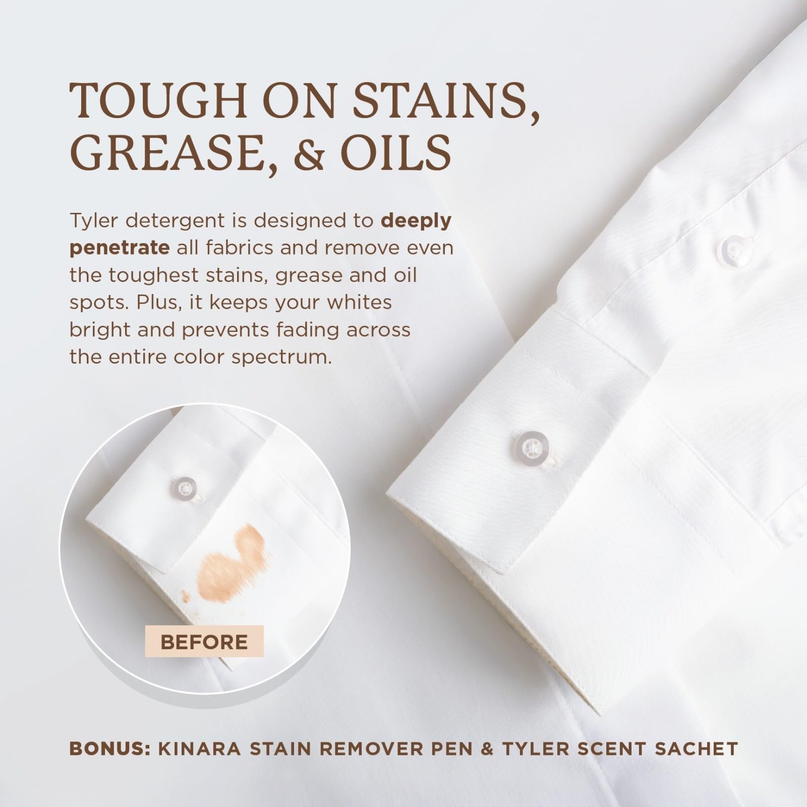 Kinara Delicate fabrics care scene demonstrates gentle cleansing for soft textures.