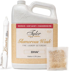 Kinara Tyler Diva Glamorous Wash bottle cap releases a long-lasting fragrance.