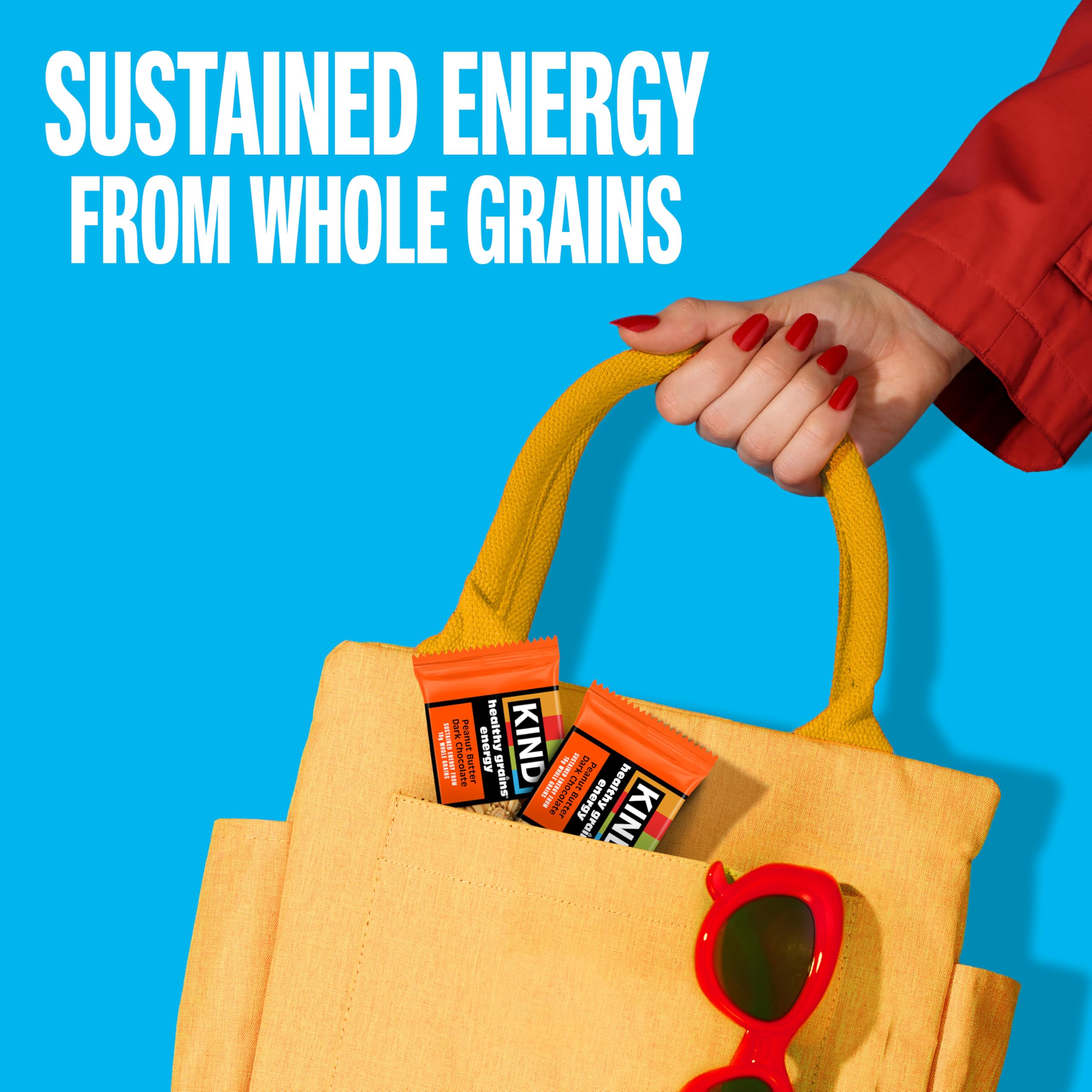 KIND bar in a gym bag for a quick energy boost.