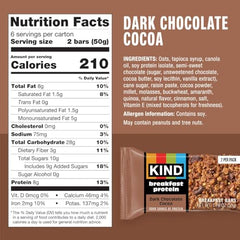 KIND Breakfast two-bar packs shown for quick, portable snacking anywhere.