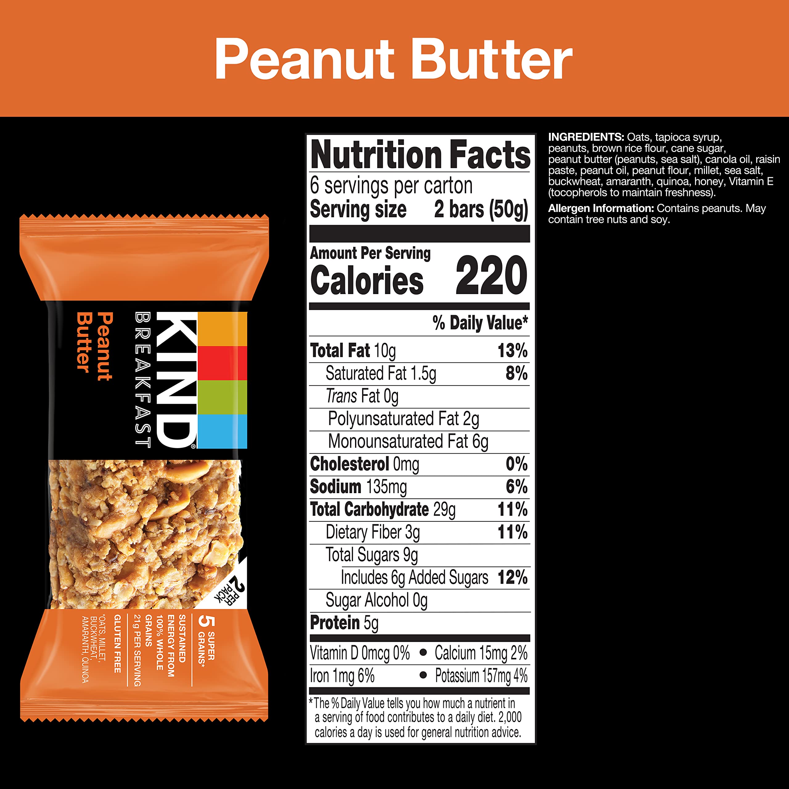 KIND Breakfast Bars are individually wrapped for easy grab-and-go mornings