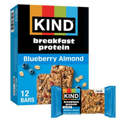 KIND Breakfast Protein Bars Blueberry Almond pack for a convenient morning energy boost