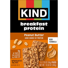 KIND Breakfast Protein Bars gluten free label emphasizing gluten free and Non-GMO