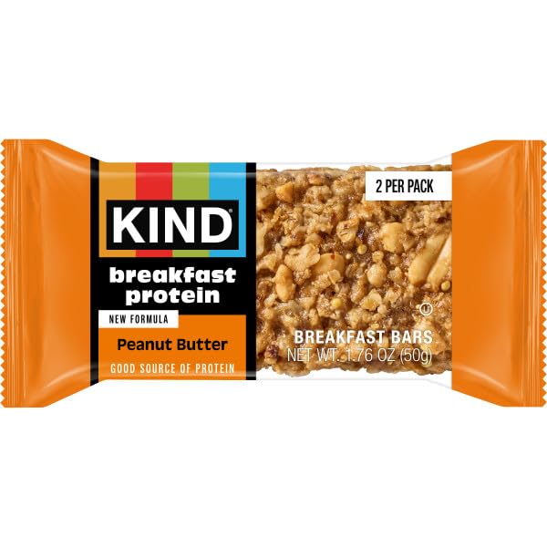 KIND Breakfast Protein Bars individually wrapped for quick breakfast