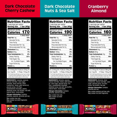 Kind Dark Chocolate Nuts and Sea Salt bar with almonds and sea salt