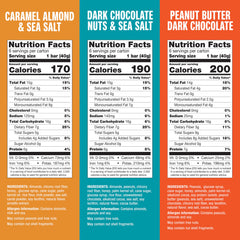 KIND Dark Chocolate Nuts and Sea Salt bar close-up highlighting crunchy texture.
