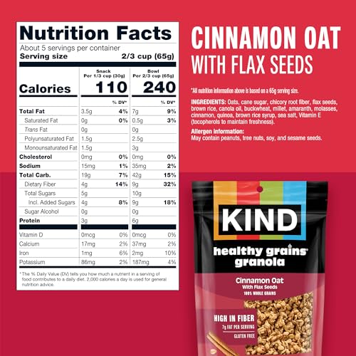 KIND Healthy Grains Cinnamon Oat Clusters on-the-go snack option