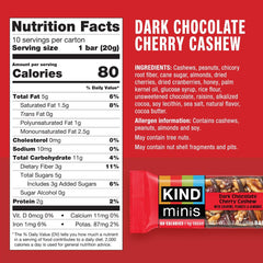 KIND Minis snack pack features individually wrapped bars for portability.