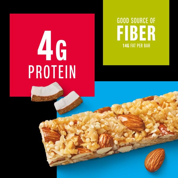 KIND Almond Coconut bar on shelf showing gluten-free option with flavor