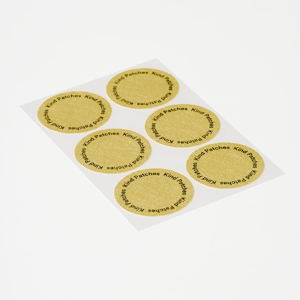 Kind Patches Energy Patch skin-contact area shows thin, comfortable wear.