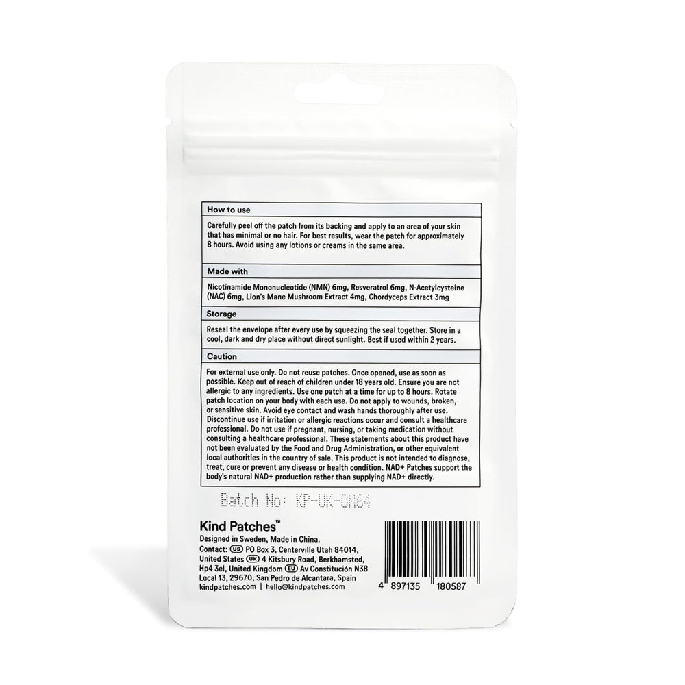 Kind Patches NAD Plus 60-count per pack illustration