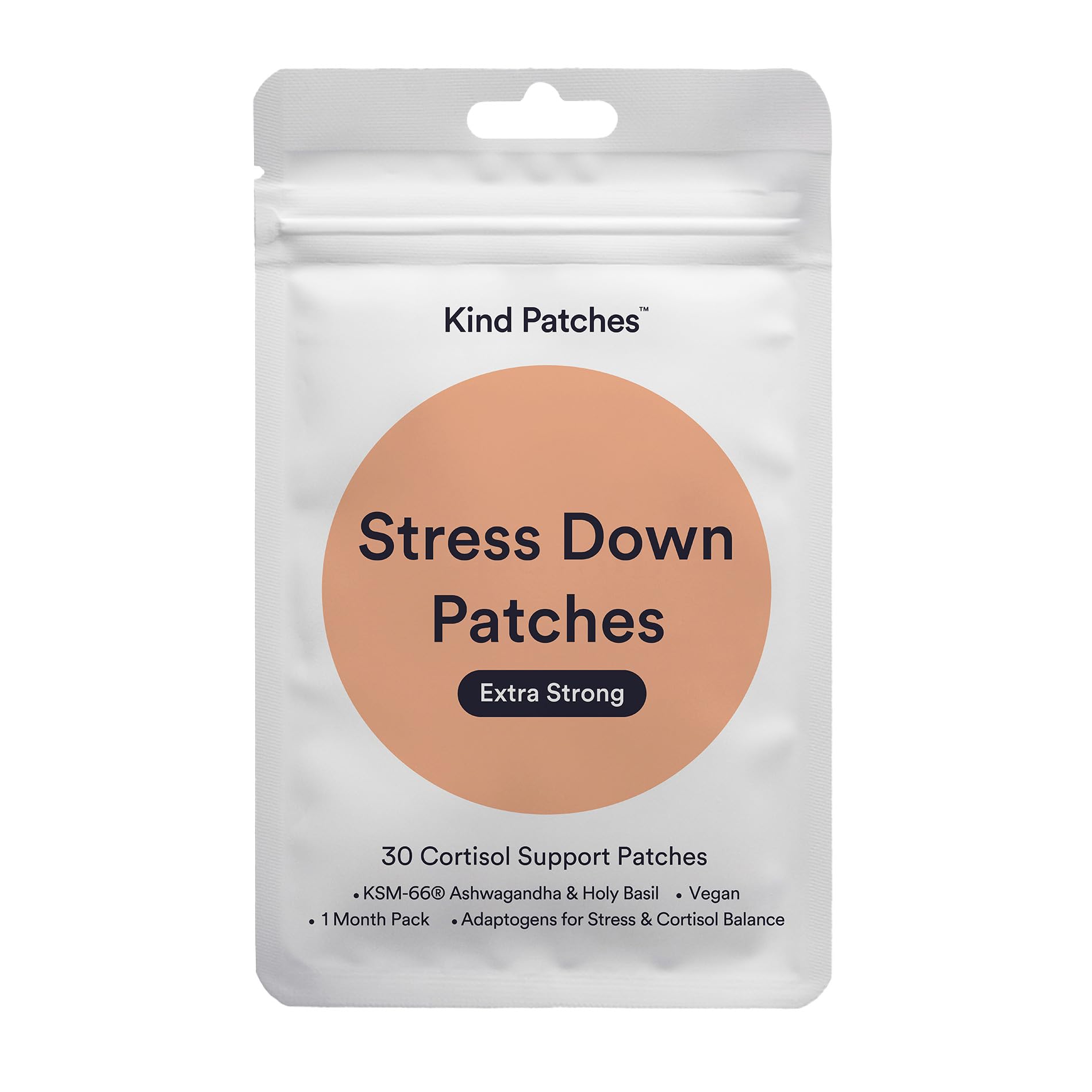 Kind Patches Stress Down patch on arm showing easy daily wear