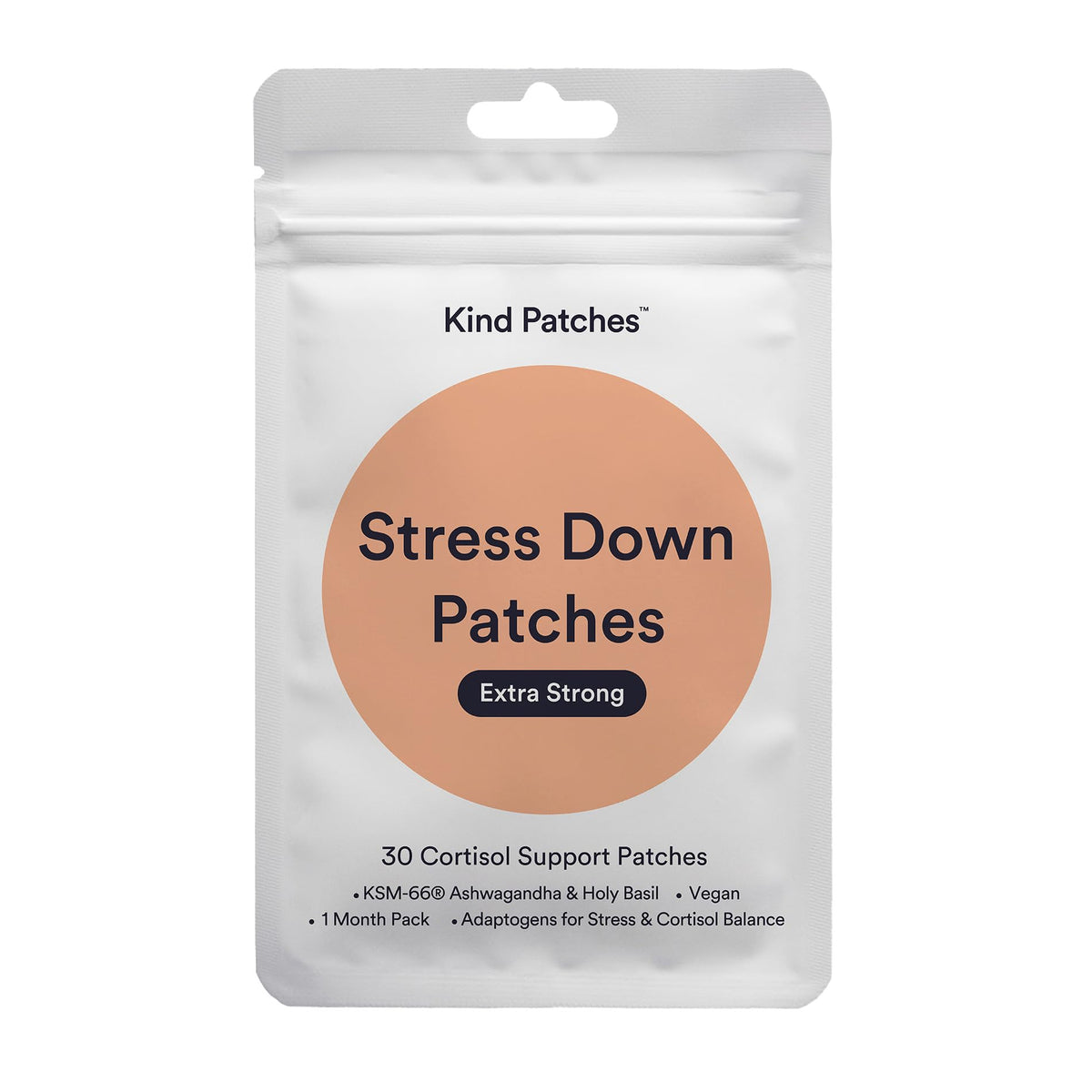 Kind Patches Stress Down patch on arm showing easy daily wear