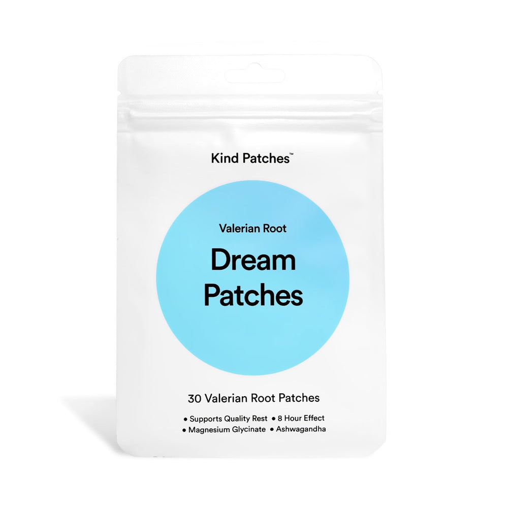 Kind Patches Valerian Root Dream Patches pack for a restful night’s sleep.