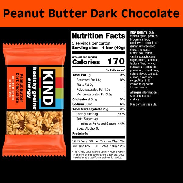 KIND bar packaging on the go highlights gluten-free and Non-GMO verification.